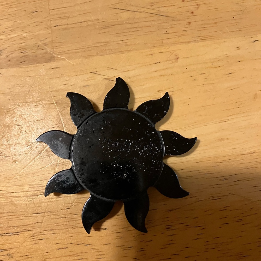 Handmade resin sun magnet